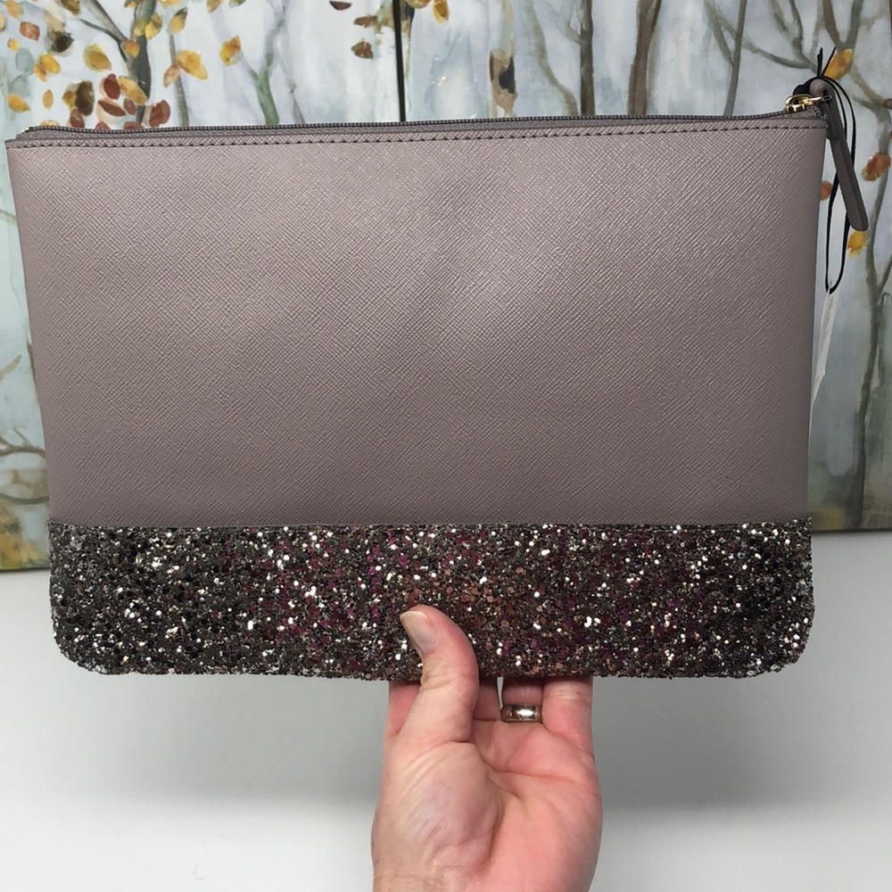 NWT Kate spade cosmetic gray bag - Picture 5 of 6